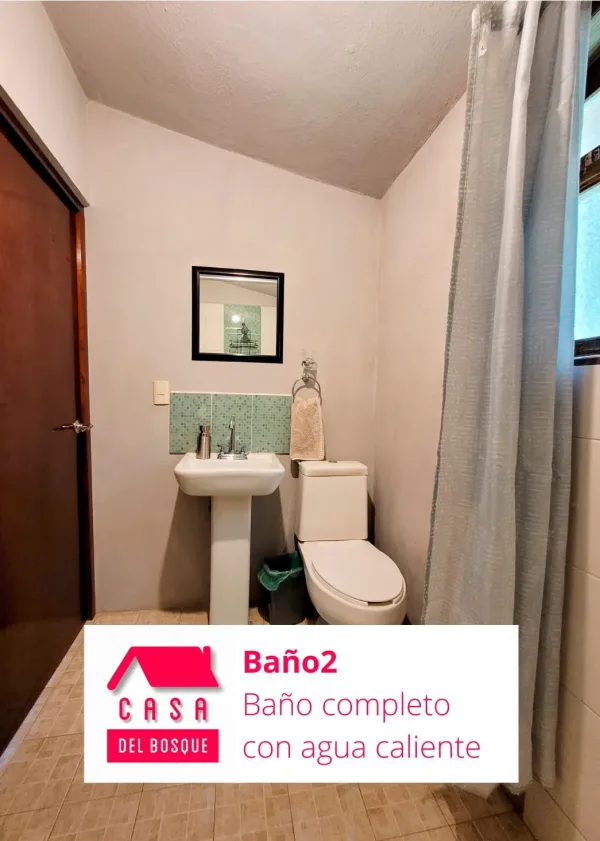 Segundo baño completo, con regadera